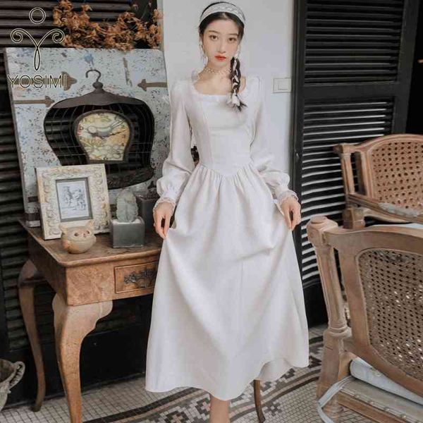 yosimi dresses woman party night spring white full sleeve ankle-length women long elegant mid-calf 210604, Black;gray
yosimi dresses woman party night spring white full sleeve ankle-length women long elegant mid-calf 210604, Black;gray