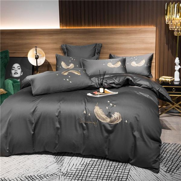 king duvet cover home textiles luxury soft cotton bedding sets pure colors embroidery bed set
king duvet cover home textiles luxury soft cotton bedding sets pure colors embroidery bed set