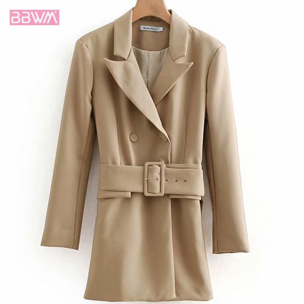 fashion belt with double-breasted long coat spring product waist temperament ladies shirt trench coat 210507, Tan;black
fashion belt with double-breasted long coat spring product waist temperament ladies shirt trench coat 210507, Tan;black