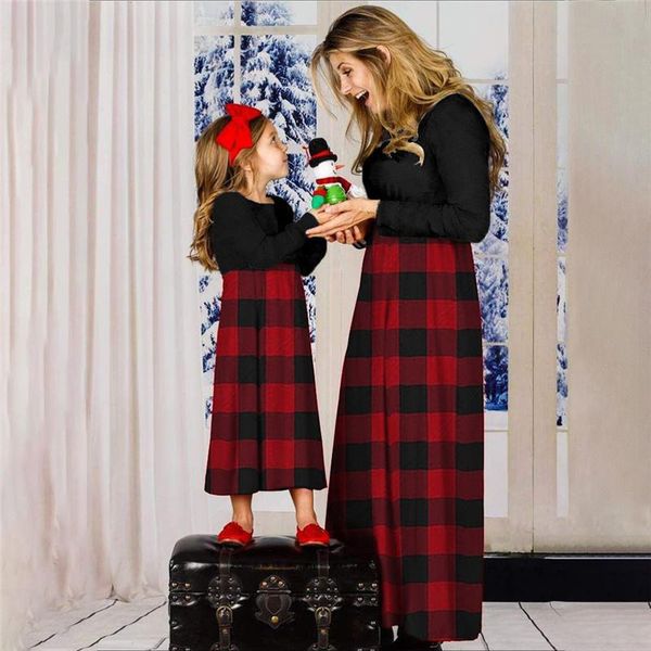 casual dresses 2021 autum family matching clothes patchwork long sleeve maxi dress women mother girl daughter flower grid mom and me, Black;gray
casual dresses 2021 autum family matching clothes patchwork long sleeve maxi dress women mother girl daughter flower grid mom and me, Black;gray