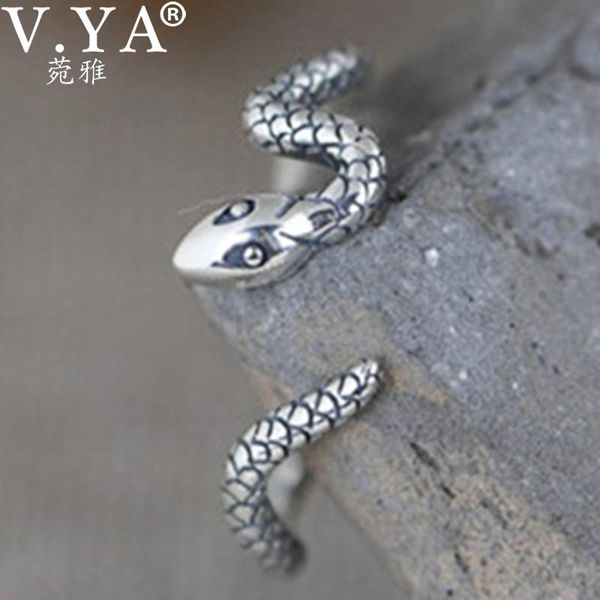 v.ya 925 sterling silver rings retro craft creative design snake fashion art index finger ring female jewelry gift cluster, Golden;silver
v.ya 925 sterling silver rings retro craft creative design snake fashion art index finger ring female jewelry gift cluster, Golden;silver