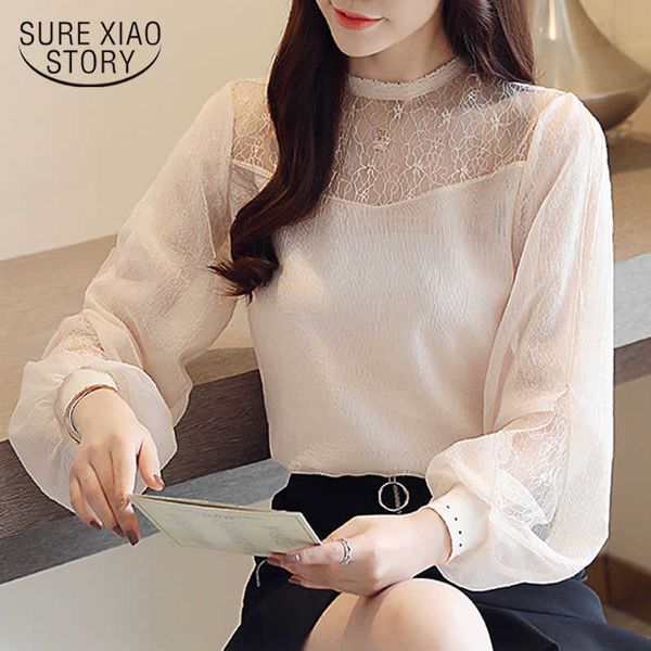 autumn lace chiffon shirts women fashion stand collar long sleeve blouse casual loose ladies' apricot blusas 10701 210528, White
autumn lace chiffon shirts women fashion stand collar long sleeve blouse casual loose ladies' apricot blusas 10701 210528, White