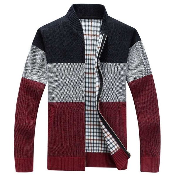 winter fashion patchwork men's knitted jackets thick comfy long sleeve sweater coat warm stand collar fall casual cardigan 211008, White;black
winter fashion patchwork men's knitted jackets thick comfy long sleeve sweater coat warm stand collar fall casual cardigan 211008, White;black