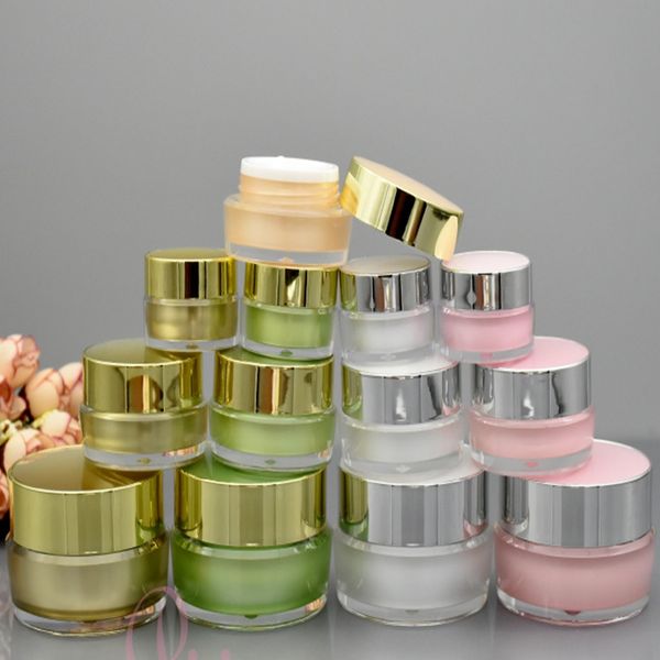 empty acrylic plastic bottle cream jar 5g 10g 15g 30g 50g for cosmetic packaging containers gold pink white
empty acrylic plastic bottle cream jar 5g 10g 15g 30g 50g for cosmetic packaging containers gold pink white