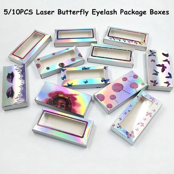 5/10pcs laser holographic butterfly design eyelash packaging box lashes rectangle package boxes punk style stoarge case1
5/10pcs laser holographic butterfly design eyelash packaging box lashes rectangle package boxes punk style stoarge case1