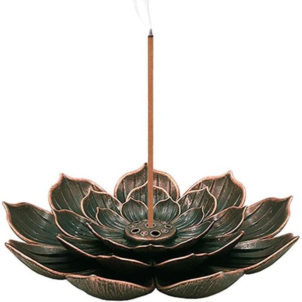creative seven-hole pure copper lotus incense holder stick 3-layer burner plate fragrance lamps
creative seven-hole pure copper lotus incense holder stick 3-layer burner plate fragrance lamps