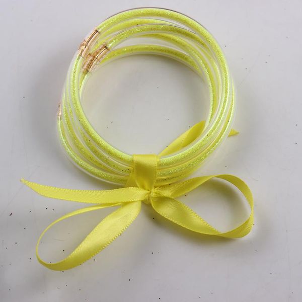 bangle lemon yellow glitter jelly bracelet set - gold powder lining fashion jewelry lightweight cute bracelets for women girl, Black
bangle lemon yellow glitter jelly bracelet set - gold powder lining fashion jewelry lightweight cute bracelets for women girl, Black