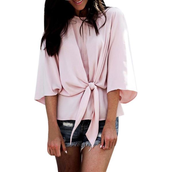 women's blouses & shirts women summer nice half sleeve fashion bow solid shirt casual tie loose blouse o-neck polyester, White
women's blouses & shirts women summer nice half sleeve fashion bow solid shirt casual tie loose blouse o-neck polyester, White