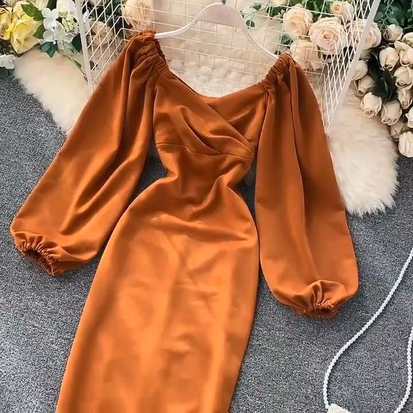 2020 latest design autumn women fashion long sleeve party dress, Black;gray