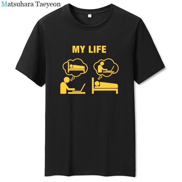 men's t-shirts funny workaholic computer tshirt science men birthday gifts t shirt cotton plus size tee loose streetwear oversized, White;black
men's t-shirts funny workaholic computer tshirt science men birthday gifts t shirt cotton plus size tee loose streetwear oversized, White;black