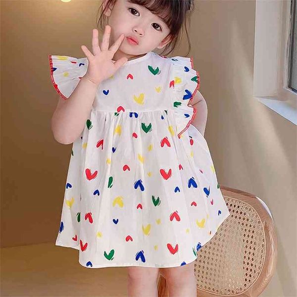 summer dresses for girls korean style heart shape print princess party clothing 210528, Red;yellow
summer dresses for girls korean style heart shape print princess party clothing 210528, Red;yellow