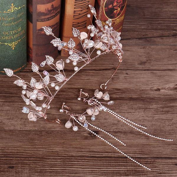 wedding jewelry sets exquisite luxury glitter crystal leaves crowns long tassels pendant ear clip bride dress hair accessories, Slivery;golden
wedding jewelry sets exquisite luxury glitter crystal leaves crowns long tassels pendant ear clip bride dress hair accessories, Slivery;golden