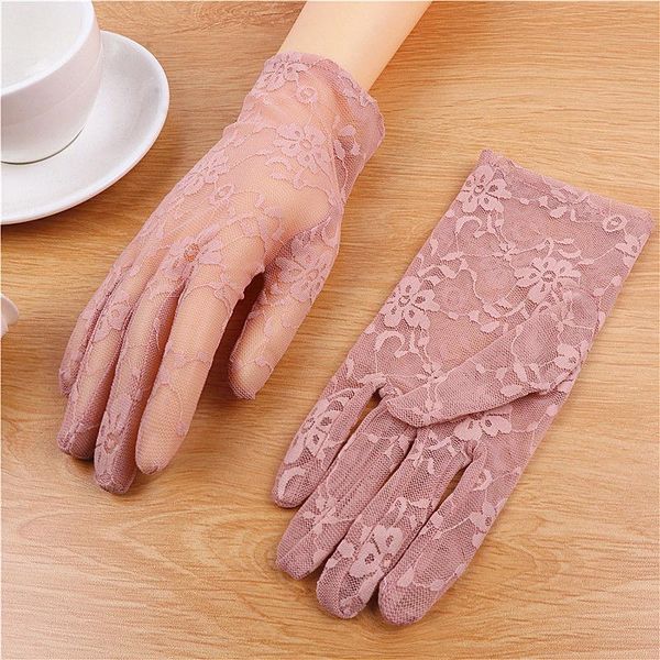 five fingers gloves summer lace sunscreen hollow high elasticity mesh breathable short black elegant thin soft female drive dot, Blue;gray
five fingers gloves summer lace sunscreen hollow high elasticity mesh breathable short black elegant thin soft female drive dot, Blue;gray