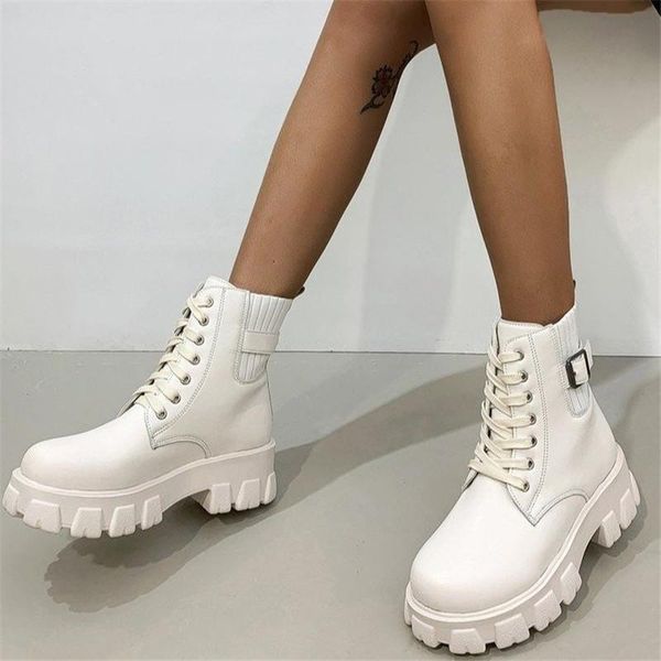 fashion retro style women black white chunky med heel ankle boots brand designer spring autumn female platform short boot
fashion retro style women black white chunky med heel ankle boots brand designer spring autumn female platform short boot