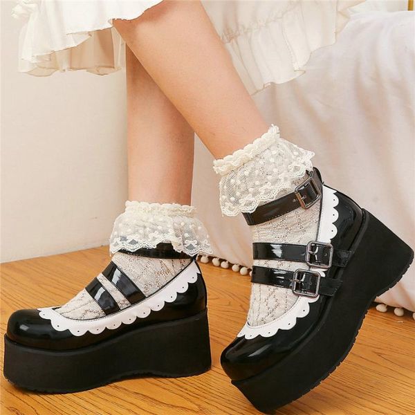 boots ankle straps mary janes women patent leather wedges high heel female round toe chunky platform pumps casual shoes, Black
boots ankle straps mary janes women patent leather wedges high heel female round toe chunky platform pumps casual shoes, Black