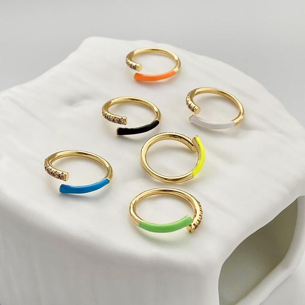 wedding rings allme minimalist shiny zircon cross open ring for women simple candy color enamel geometric romantic summer beach gifts, Slivery;golden
wedding rings allme minimalist shiny zircon cross open ring for women simple candy color enamel geometric romantic summer beach gifts, Slivery;golden