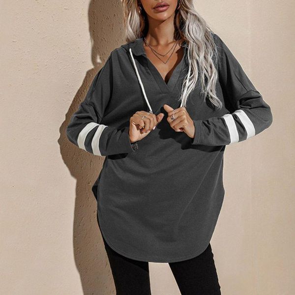 women's hoodies & sweatshirts women fashion v-neck spring autumn casual bat sleeve loose color contrast, Black
women's hoodies & sweatshirts women fashion v-neck spring autumn casual bat sleeve loose color contrast, Black