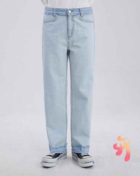 men's jeans women's ader error washed white stitching double trousers edge denim pants oversize adererror, Blue
men's jeans women's ader error washed white stitching double trousers edge denim pants oversize adererror, Blue
