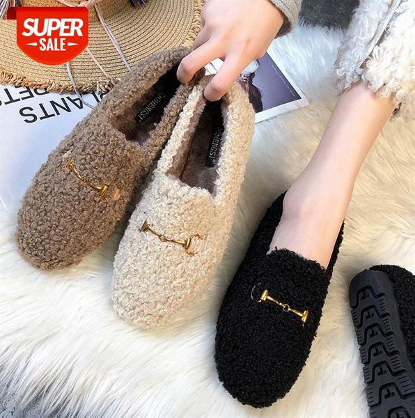 can be worn at home plus cashmere cotton shoes women's warm peas lamb hair flat pregnant women #2n0u
can be worn at home plus cashmere cotton shoes women's warm peas lamb hair flat pregnant women #2n0u