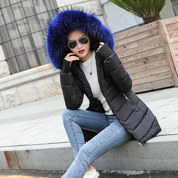 women's down & parkas women winter padded jacket thick warm cotton coats female korean loose puffer outwear big fur collar, Black
women's down & parkas women winter padded jacket thick warm cotton coats female korean loose puffer outwear big fur collar, Black