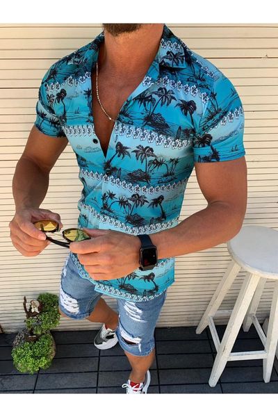men shirt camisas para hombre mens shirts fashions hawaii luxury man short sleeve floral men's casual, White;black
men shirt camisas para hombre mens shirts fashions hawaii luxury man short sleeve floral men's casual, White;black
