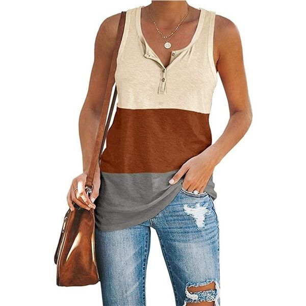 summer vintage t shirt puls size women casual loose u-neck sleeveless vest patchwork streetwear oversized tee 210705, White
summer vintage t shirt puls size women casual loose u-neck sleeveless vest patchwork streetwear oversized tee 210705, White
