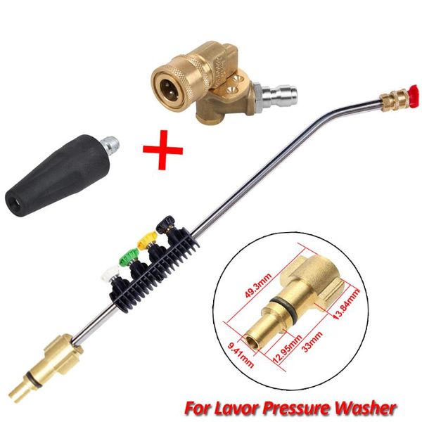 water gun & snow foam lance high pressure washer for lavor metal jet spray vax extension wand tips with 5 quick connection nozzle car cleani
water gun & snow foam lance high pressure washer for lavor metal jet spray vax extension wand tips with 5 quick connection nozzle car cleani