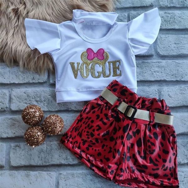 1 6years fashion toddler kids girls summer clothes letter print hollow short sleeve t shirts leopard shorts outfits, White
1 6years fashion toddler kids girls summer clothes letter print hollow short sleeve t shirts leopard shorts outfits, White