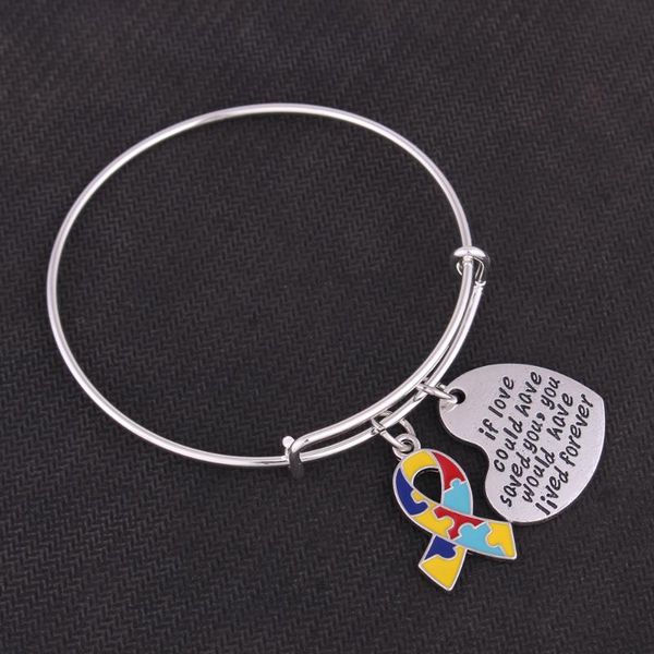 charm bracelets style crystals multi ribbon and if love could have saved you,you would lived forever heart adjustable wire bangle, Golden;silver
charm bracelets style crystals multi ribbon and if love could have saved you,you would lived forever heart adjustable wire bangle, Golden;silver