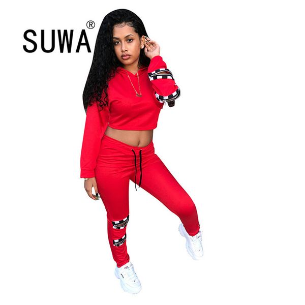 women sets red plaid printed pullover sweatshirt and drawstring skinny pants k-pop style sportswear suit tracksuit cool girl 210525, White
women sets red plaid printed pullover sweatshirt and drawstring skinny pants k-pop style sportswear suit tracksuit cool girl 210525, White