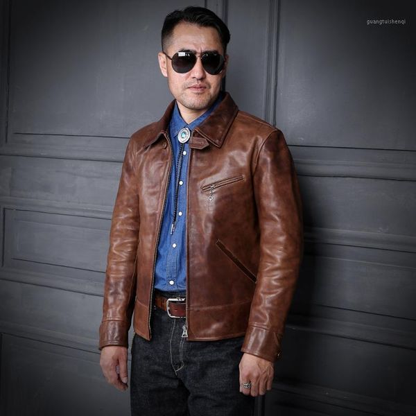 yr. tea core horsehide jacket,1930 brown leather clothes,man quality vintage genuine coat, men's & faux, Black
yr. tea core horsehide jacket,1930 brown leather clothes,man quality vintage genuine coat, men's & faux, Black