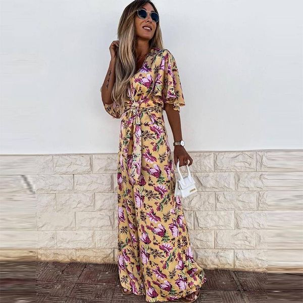 women's two piece pants ladies outfit summer casual floral printed women set elegant puff short sleeve v-neck blouse+wide leg long suit, White
women's two piece pants ladies outfit summer casual floral printed women set elegant puff short sleeve v-neck blouse+wide leg long suit, White