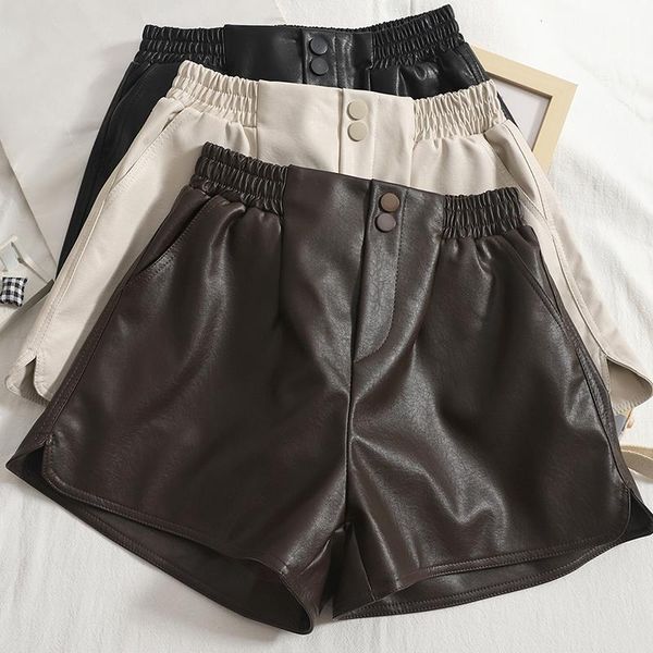 women's shorts black split boots 2021 autumn and winter solid color straight temperament pu leather wide-leg, White;black
women's shorts black split boots 2021 autumn and winter solid color straight temperament pu leather wide-leg, White;black