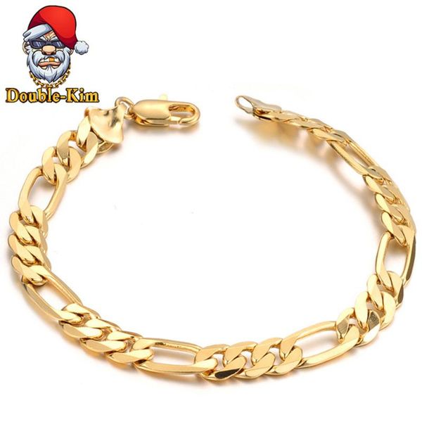 link, chain simple gold bracelet hip-hop street culture titanium stainless steel material men fashion trendy jewelry, Black
link, chain simple gold bracelet hip-hop street culture titanium stainless steel material men fashion trendy jewelry, Black