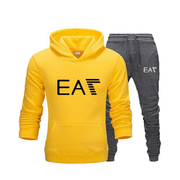 men's tracksuits 2021 printed sportswear warm suit cotton hoodie + pants sports casual sweatshirt, Gray
men's tracksuits 2021 printed sportswear warm suit cotton hoodie + pants sports casual sweatshirt, Gray
