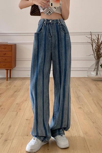 women's jeans autumn women high waist y2k aesthetic chic style streetwear all-match straight loose wide leg denim pants jean femme, Blue
women's jeans autumn women high waist y2k aesthetic chic style streetwear all-match straight loose wide leg denim pants jean femme, Blue
