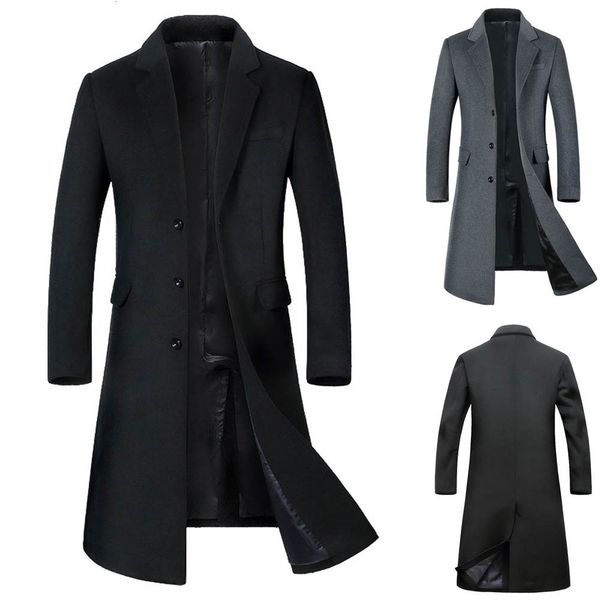 men's trench coats wool jacket warm winter long outwear button smart overcoat gray black l xl 2xl 3xl drop nx6y, Tan;black
men's trench coats wool jacket warm winter long outwear button smart overcoat gray black l xl 2xl 3xl drop nx6y, Tan;black