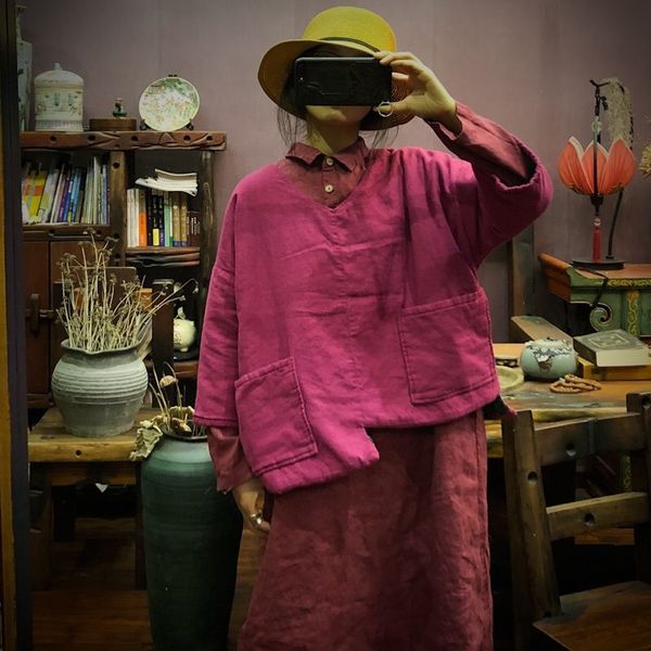 johnature asymmetric length parka women clothes autumn short coat full sleeve vintage solid color leisure women coats 210521, Black
johnature asymmetric length parka women clothes autumn short coat full sleeve vintage solid color leisure women coats 210521, Black