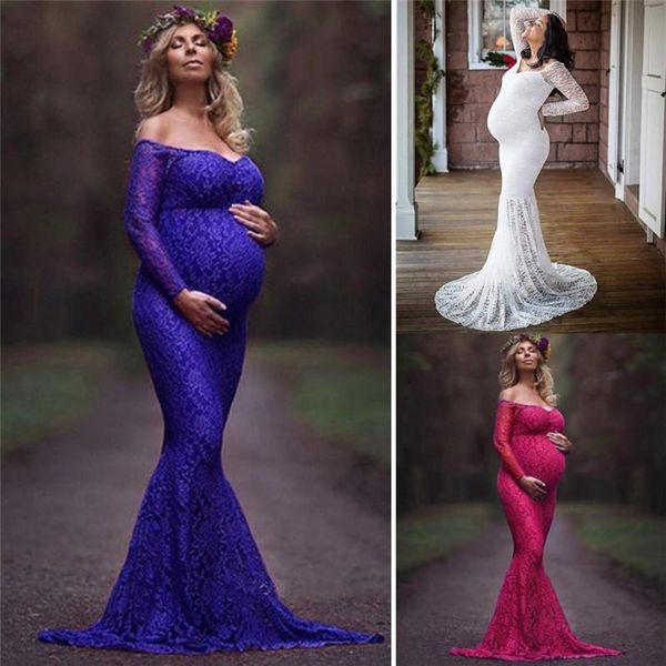 maternity dresses fashion mother dress for po shoot maxi gown shoulderless lace women pography props, White
maternity dresses fashion mother dress for po shoot maxi gown shoulderless lace women pography props, White