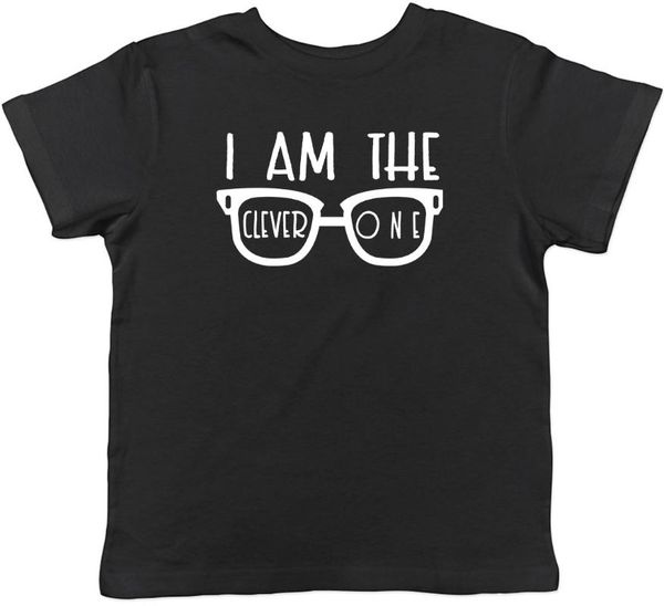 am the clever one childrens kids t-shirt boys girls men's t-shirts, White;black
am the clever one childrens kids t-shirt boys girls men's t-shirts, White;black