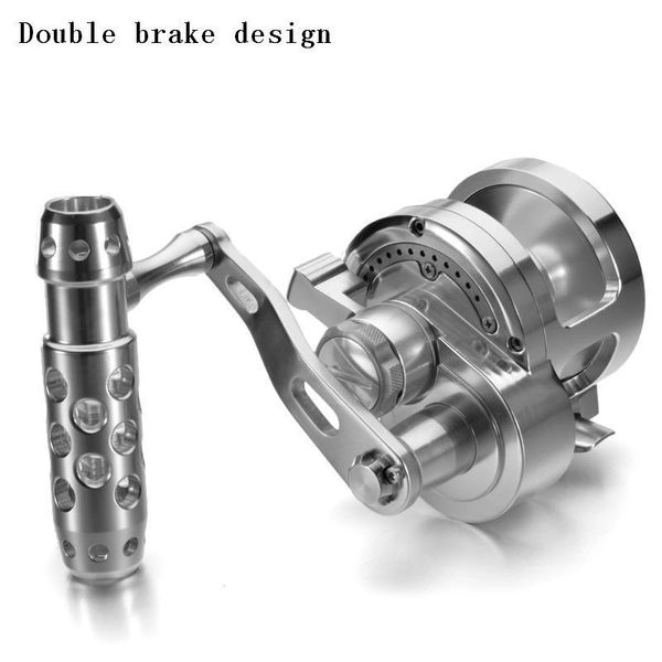 full metal drum type trolling reel double brake design single speed ratio 4.5:1 deep sea boat fishing wheel baitcasting reels
full metal drum type trolling reel double brake design single speed ratio 4.5:1 deep sea boat fishing wheel baitcasting reels