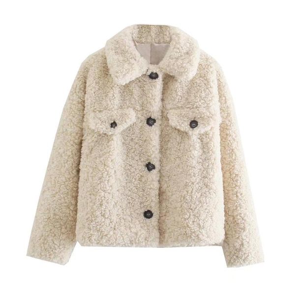 Women's Jackets Willshela Fall Winter Women Fashion Faux Shearling Jacket Long Sleeves Lapel Collar Vintage Woman Warm Overshirt Chic Outfit, Black;brown
Women's Jackets Willshela Fall Winter Women Fashion Faux Shearling Jacket Long Sleeves Lapel Collar Vintage Woman Warm Overshirt Chic Outfit, Black;brown