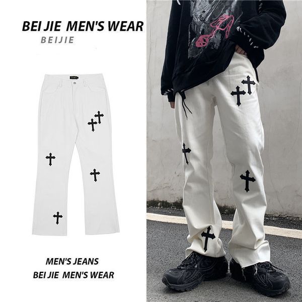 crosin overalls men's fashion brand loose summer hip hop trend high street croxin straight tube versatile casual pant, White;black
crosin overalls men's fashion brand loose summer hip hop trend high street croxin straight tube versatile casual pant, White;black