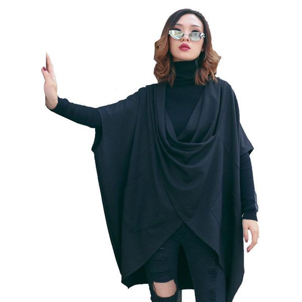 women's t-shirt qing mo black women asymmetric t shirt 2021 spring big size cape female personality fashion tide zqy6630, White
women's t-shirt qing mo black women asymmetric t shirt 2021 spring big size cape female personality fashion tide zqy6630, White
