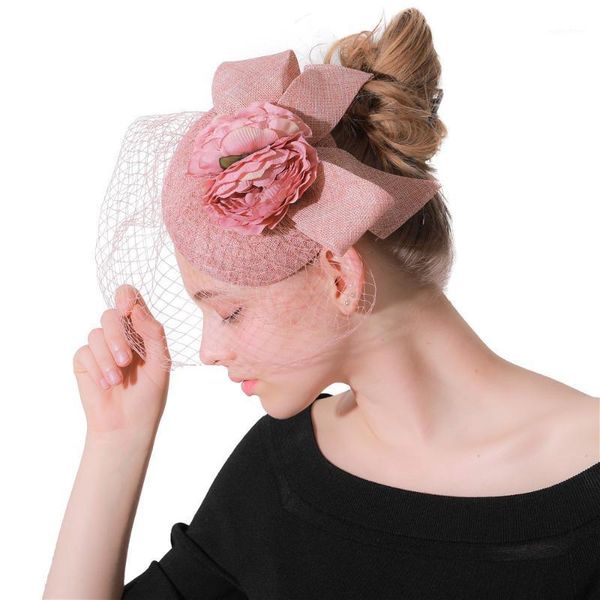 fashion wedding bridal hair fascinators chapeau veil with flower clips women elegant occasion party married fedora caps1
fashion wedding bridal hair fascinators chapeau veil with flower clips women elegant occasion party married fedora caps1