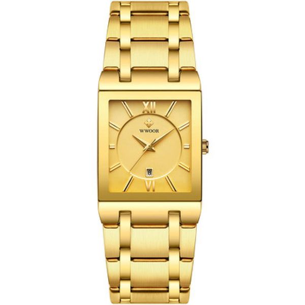 wristwatches relojes 2021 golden watch men quartz square with stainless steel wwoor gold waterproof date wrist watches, Slivery;brown
wristwatches relojes 2021 golden watch men quartz square with stainless steel wwoor gold waterproof date wrist watches, Slivery;brown