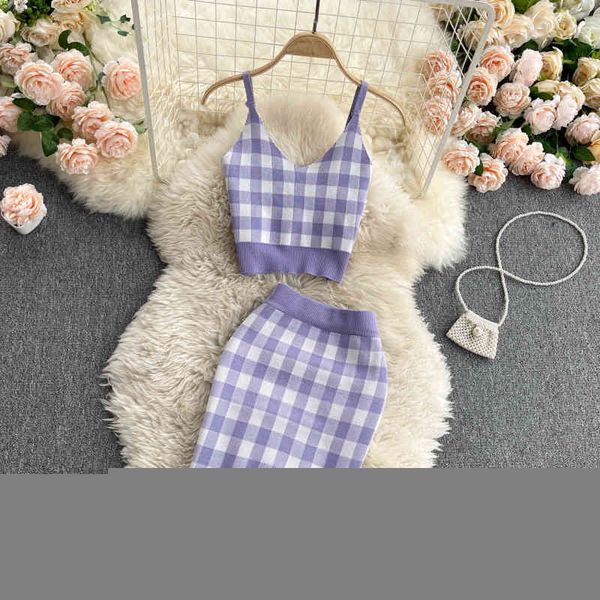 skirt sweet plaid knitted two piece crop + bodycon mini set girls short vest & suits 2pcs women outfits 07xt, Black
skirt sweet plaid knitted two piece crop + bodycon mini set girls short vest & suits 2pcs women outfits 07xt, Black