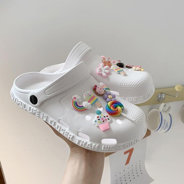 slippers hole shoes female tide 2021 casual non-slip thick-soled seaside vacation beach sandals summer, Black
slippers hole shoes female tide 2021 casual non-slip thick-soled seaside vacation beach sandals summer, Black