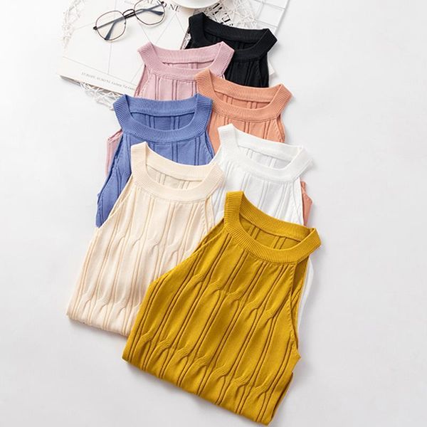 summer women camis knitted slim tank for korean cami sleeveless halter vest white black loose camisole
summer women camis knitted slim tank for korean cami sleeveless halter vest white black loose camisole