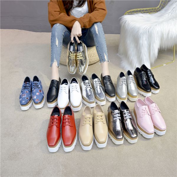 women luxurys boots thick bottom fashion elyse star designer shoes britt wedge lace-up flat high heel stella shoe 33-41, Black
women luxurys boots thick bottom fashion elyse star designer shoes britt wedge lace-up flat high heel stella shoe 33-41, Black